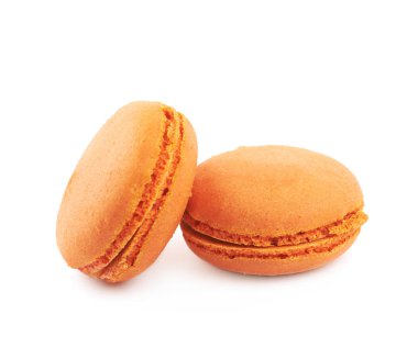 İzole macaroons kompozisyon