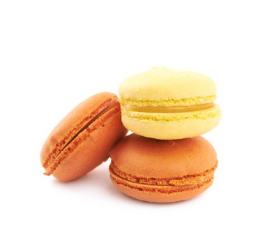 İzole macaroons kompozisyon