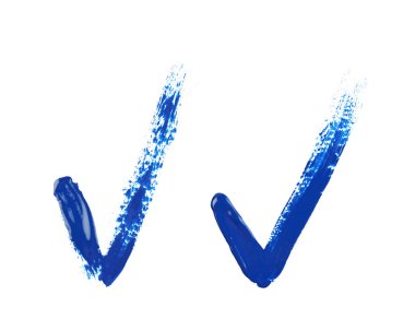 Bir boya vuruş ile yapılan değer çizginin