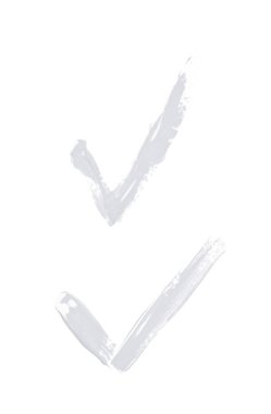 Bir boya vuruş ile yapılan değer çizginin