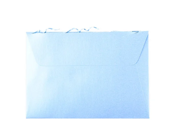 Corte o envelope de papel aberto isolado — Fotografia de Stock