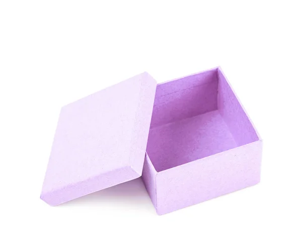 Caixa de presente de papel isolada — Fotografia de Stock