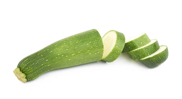 Usine de courgettes vertes isolée — Photo