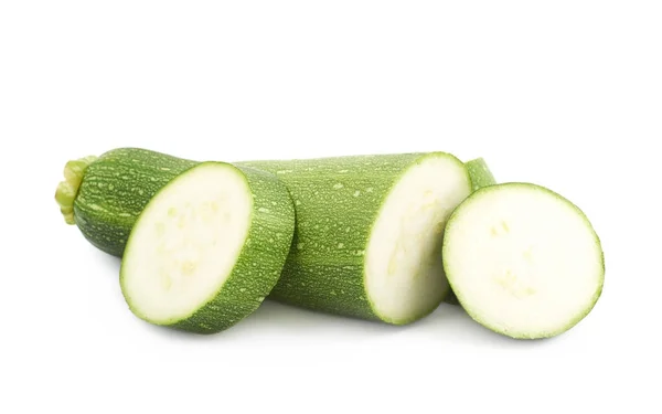 Groene courgette plant geïsoleerd — Stockfoto