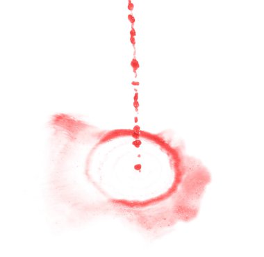 Hareket sıvı sıçrama izole