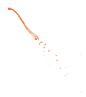 Hareket sıvı sıçrama izole