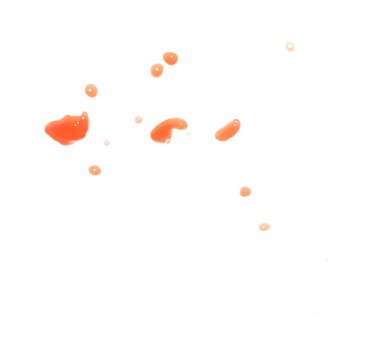 Sıvı sıçrama izole hareket halinde düşer