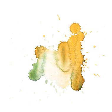 Sulu boya damla leke izole