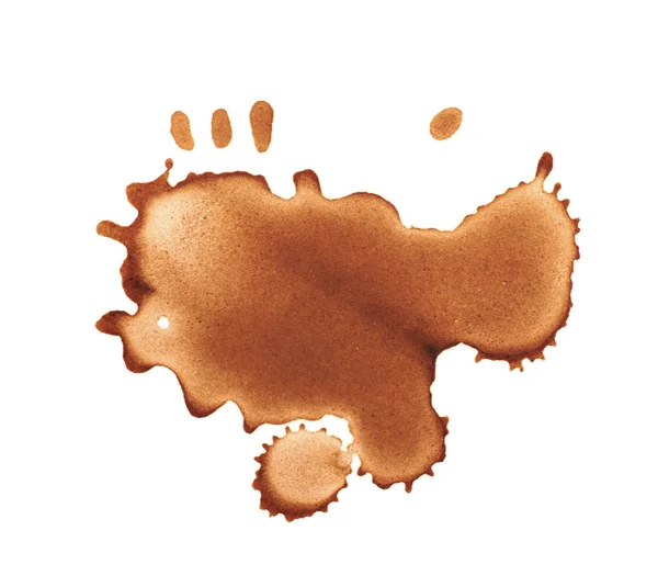 Getrockneter Kaffeefleck isoliert — Stockfoto
