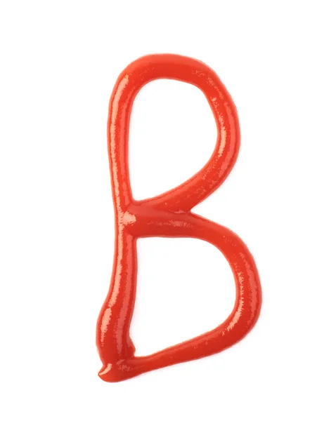Одинарна літера з соусу ізольована — стокове фото