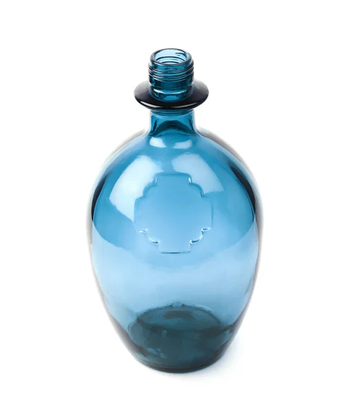 Bottiglia di vetro colorato isolato — Foto Stock