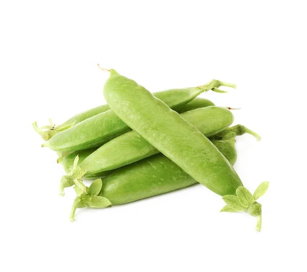 分離された緑のエンドウ豆 — ストック写真