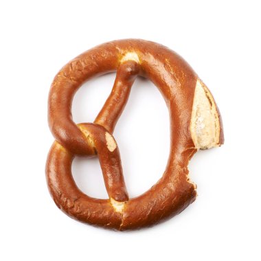 İzole tuzlu Bavyera simit