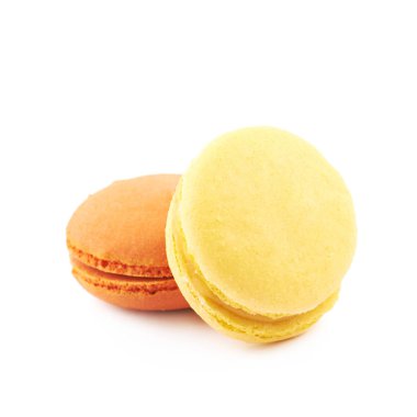 İzole macaroons kompozisyon