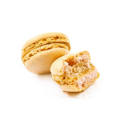 Macaron çerez izole