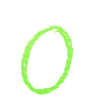 Tek elle çizilmiş mektup izole