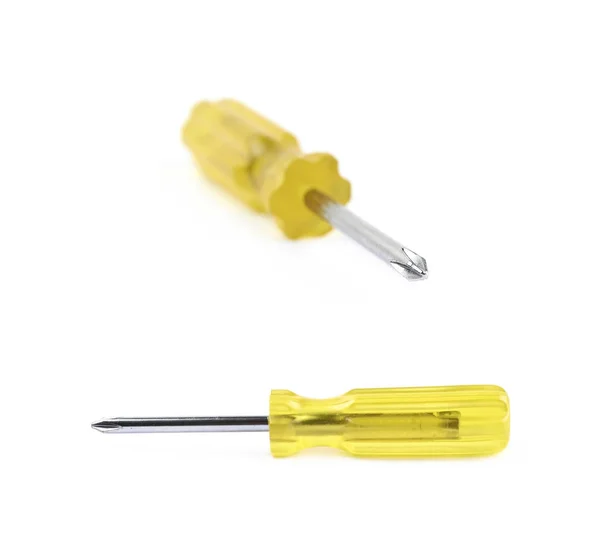 Tiny crosshead screwdriver isolated — Stock Photo, Image