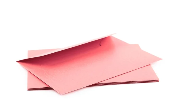 Pile of paper envelopes isolated — Stock Photo, Image