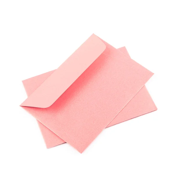 Pile d'enveloppes en papier isolées — Photo