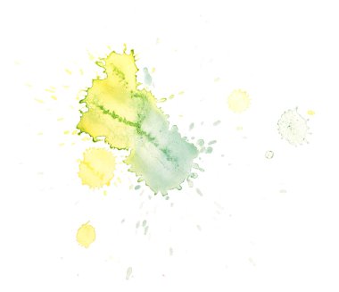 Sulu boya damla leke izole