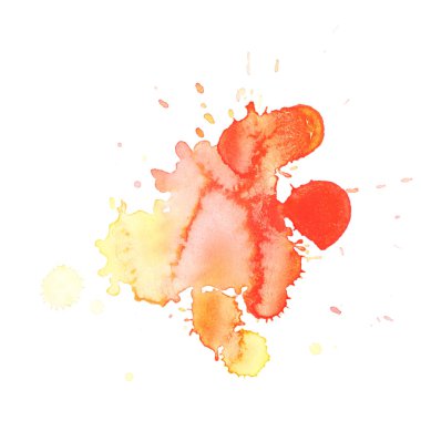 Sulu boya damla leke izole