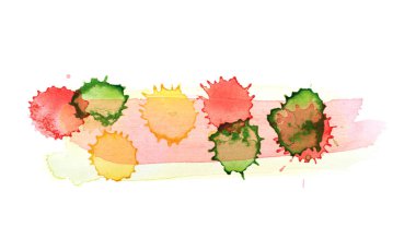 Sulu boya damla leke izole