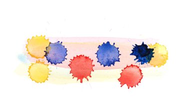 Sulu boya damla leke izole