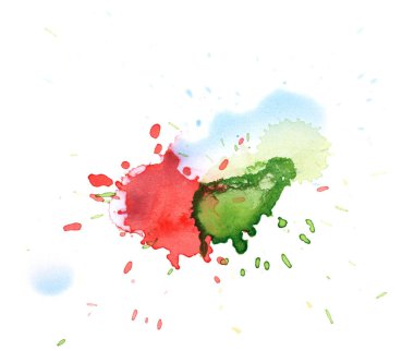 Sulu boya damla leke izole