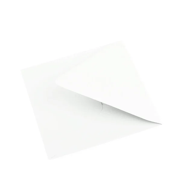 Sqaure shaped paper envelope isolated — Stock Photo, Image