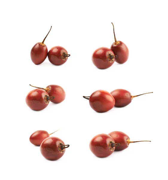 Dva plody tamarillo izolované — Stock fotografie