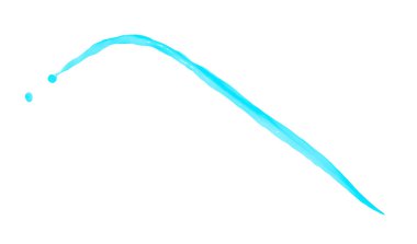 Hareket sıvı sıçrama izole