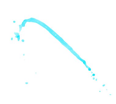 Hareket sıvı sıçrama izole