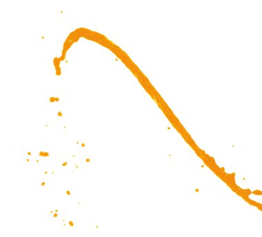 Hareket sıvı sıçrama izole