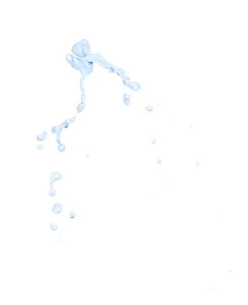 Splash de líquido em movimento isolado — Fotografia de Stock