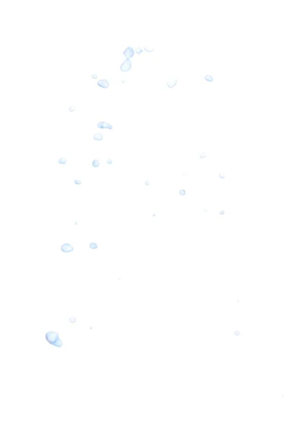 Splash van vloeistof druppels in beweging geïsoleerd — Stockfoto