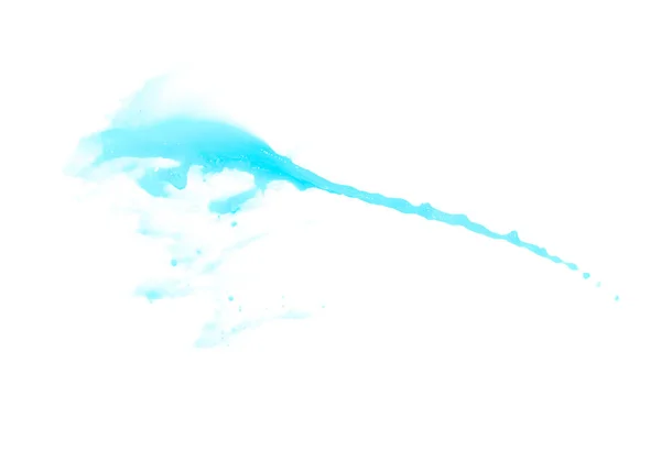 Splash cieczy w ruchu na białym tle — Zdjęcie stockowe