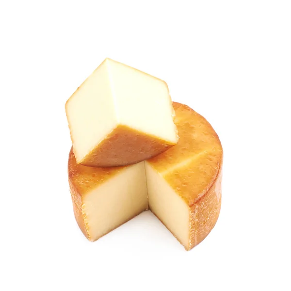 分離されたチーズのホイール — ストック写真