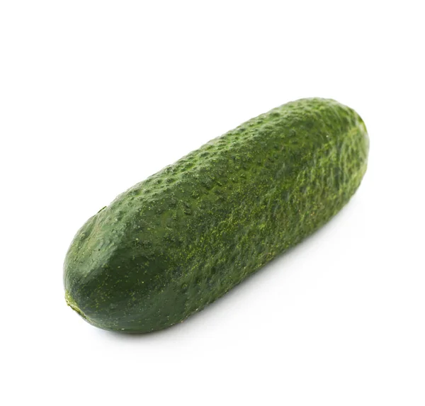 Färsk grön gurka isolerade — Stockfoto