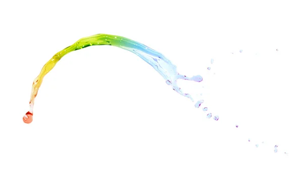 Splash of liquid in motion isolated — Stock Photo, Image