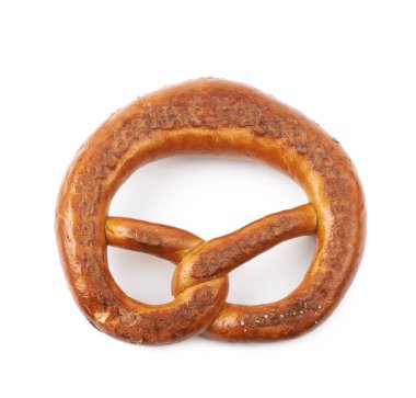 İzole tuzlu Bavyera simit