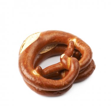 İzole tuzlu Bavyera simit