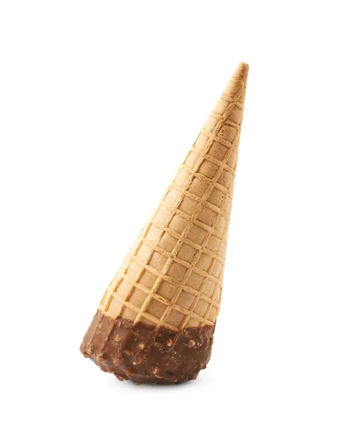 Cono de gofre helado aislado —  Fotos de Stock
