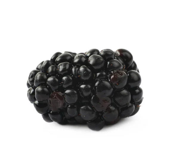 Enkele blackberry fruit geïsoleerd — Stockfoto