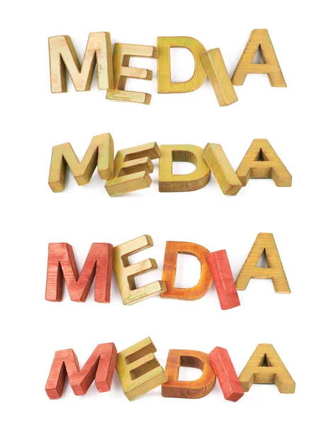 Word made of wooden letters isolated — Stock Photo, Image