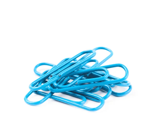 Pile of office clips isolated — Stock Photo, Image