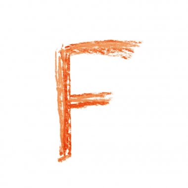 Tek elle çizilmiş mektup izole