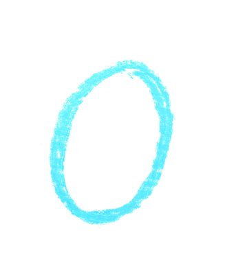 Tek elle çizilmiş mektup izole