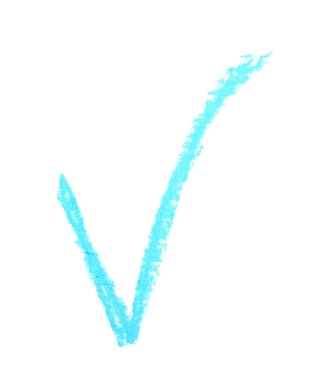 Çizilmiş Evet onay işareti işaret