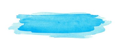 İzole suluboya fırça darbesi