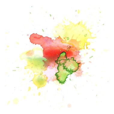 Sulu boya damla leke izole